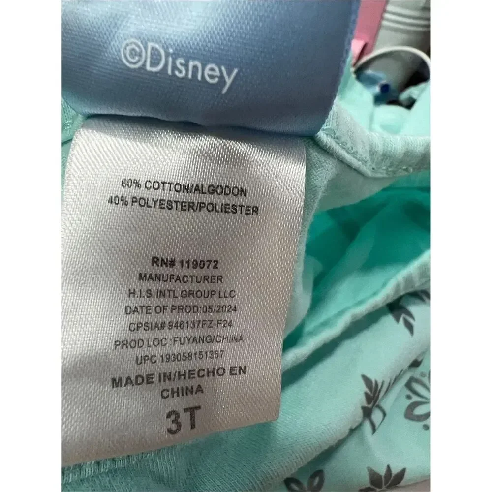 Disney Frozen Mint and Gray Elsa long pajama set 3T